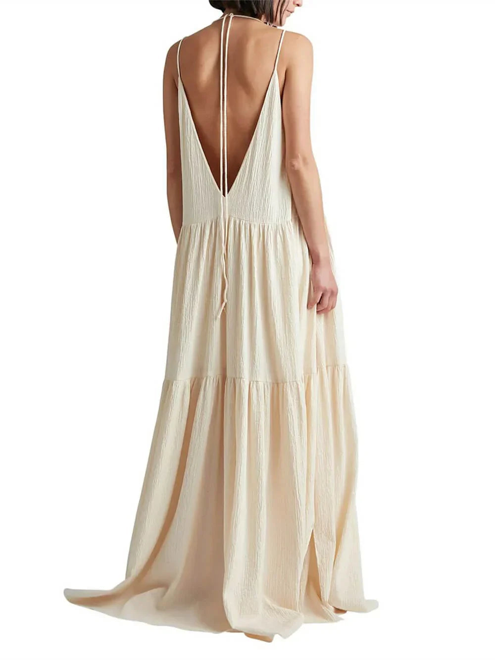 Isadora™ | Beige Maxi Dress