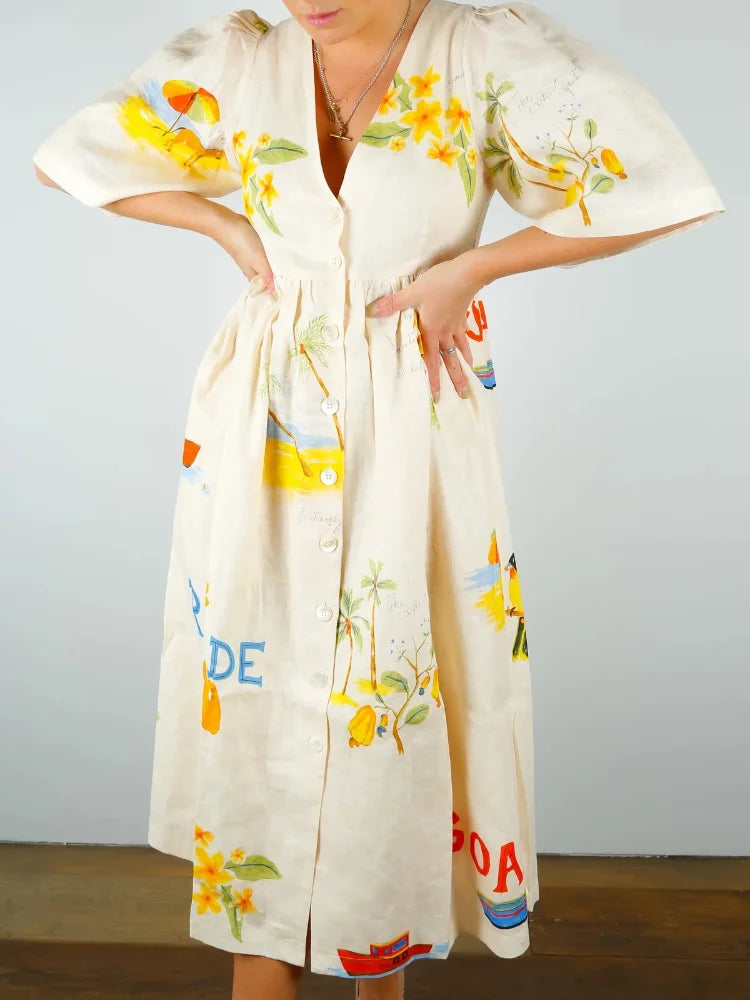 Isadora™ | Robe mi-longue d'été