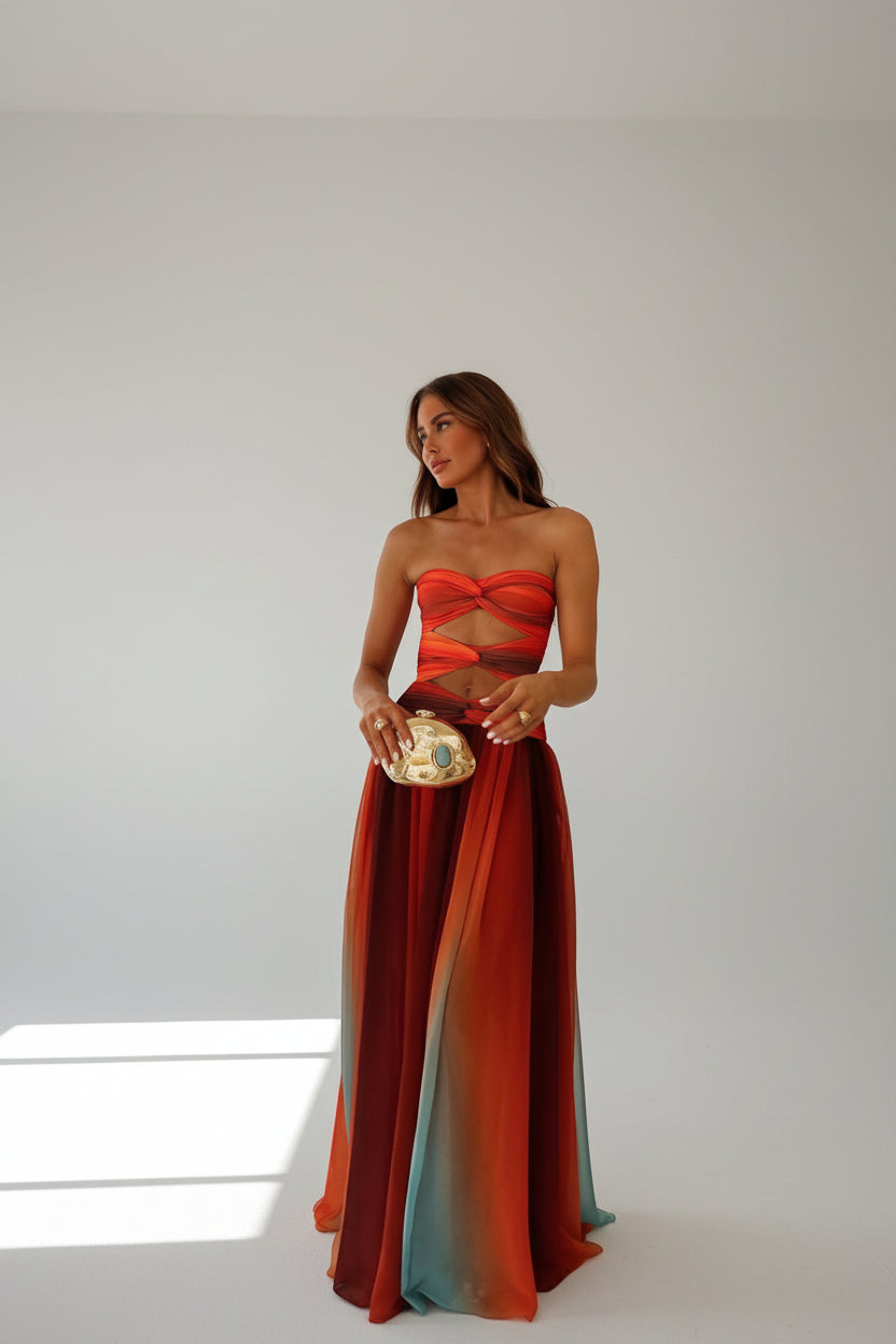 Isadora™ | Off-Shoulder Maxi Dress