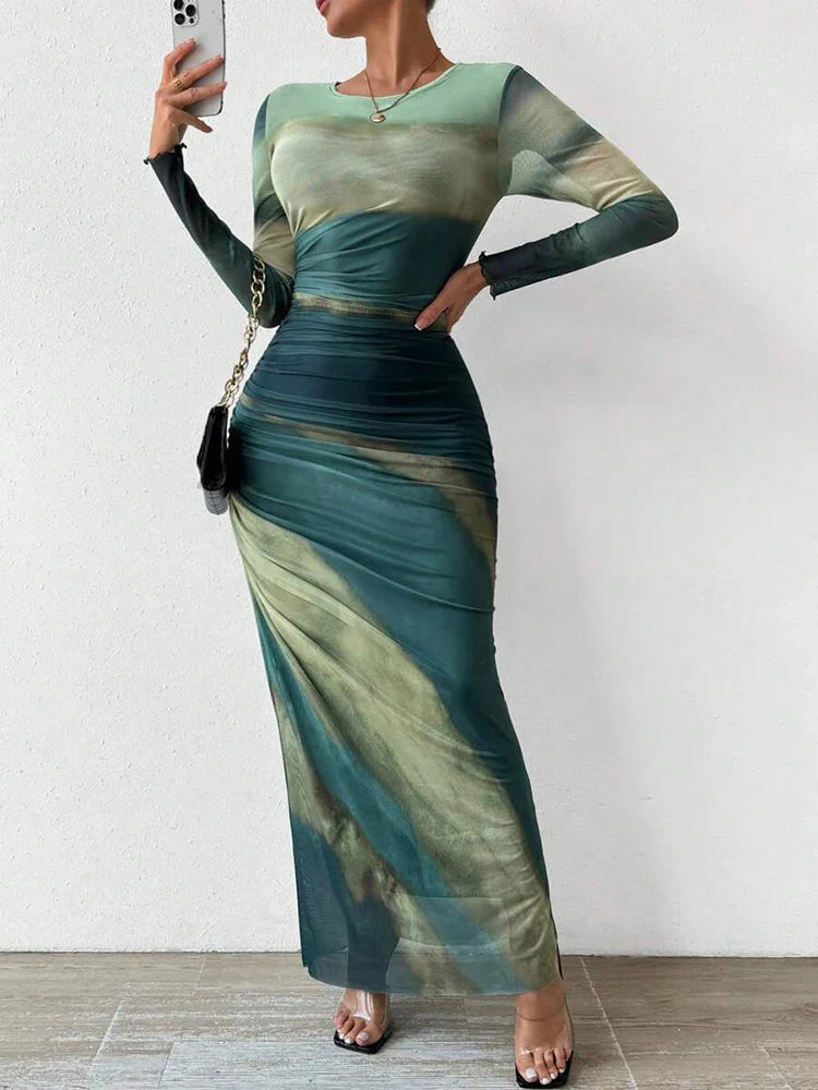 Robe longue Isadora™ | Aquarelle