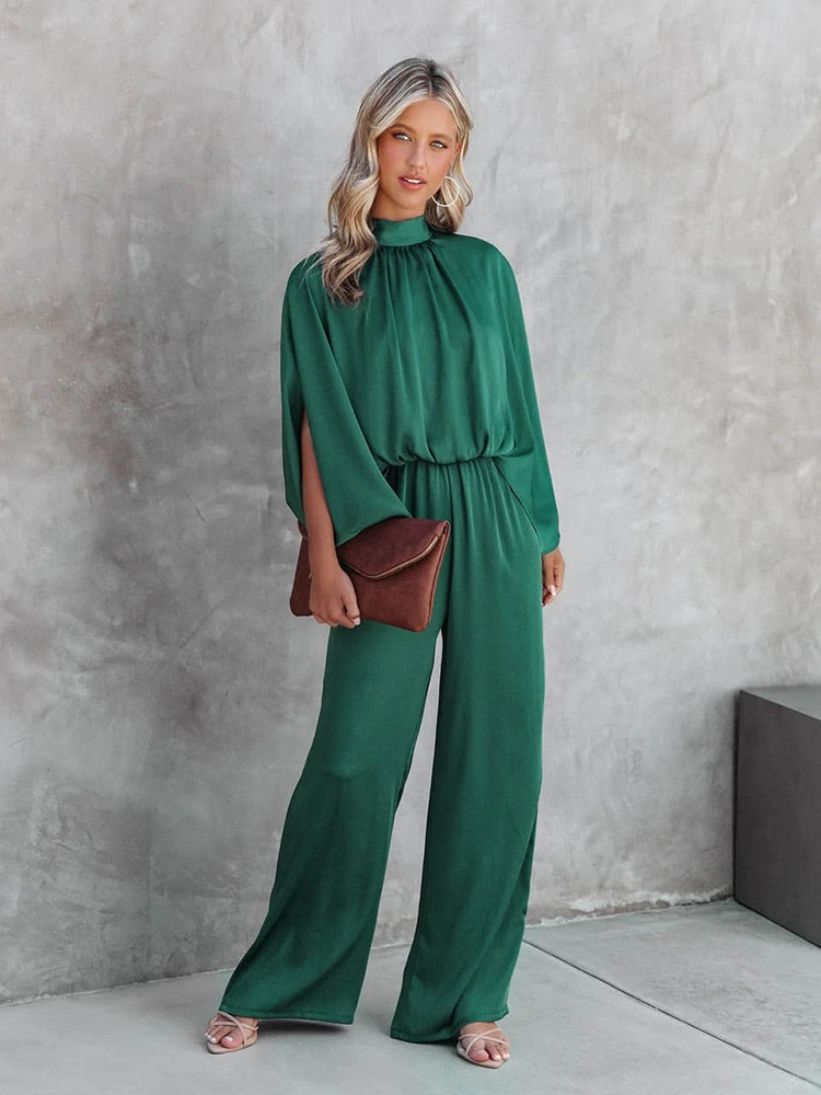 Isadora™ Elegant High-Neck Jumpsuit