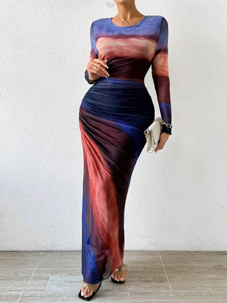 Robe longue Isadora™ | Aquarelle