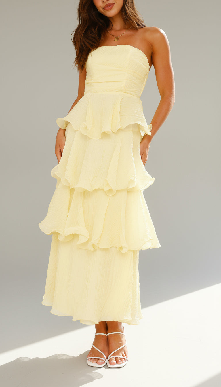Isadora™ | Tiered Ruffle Maxi Dress