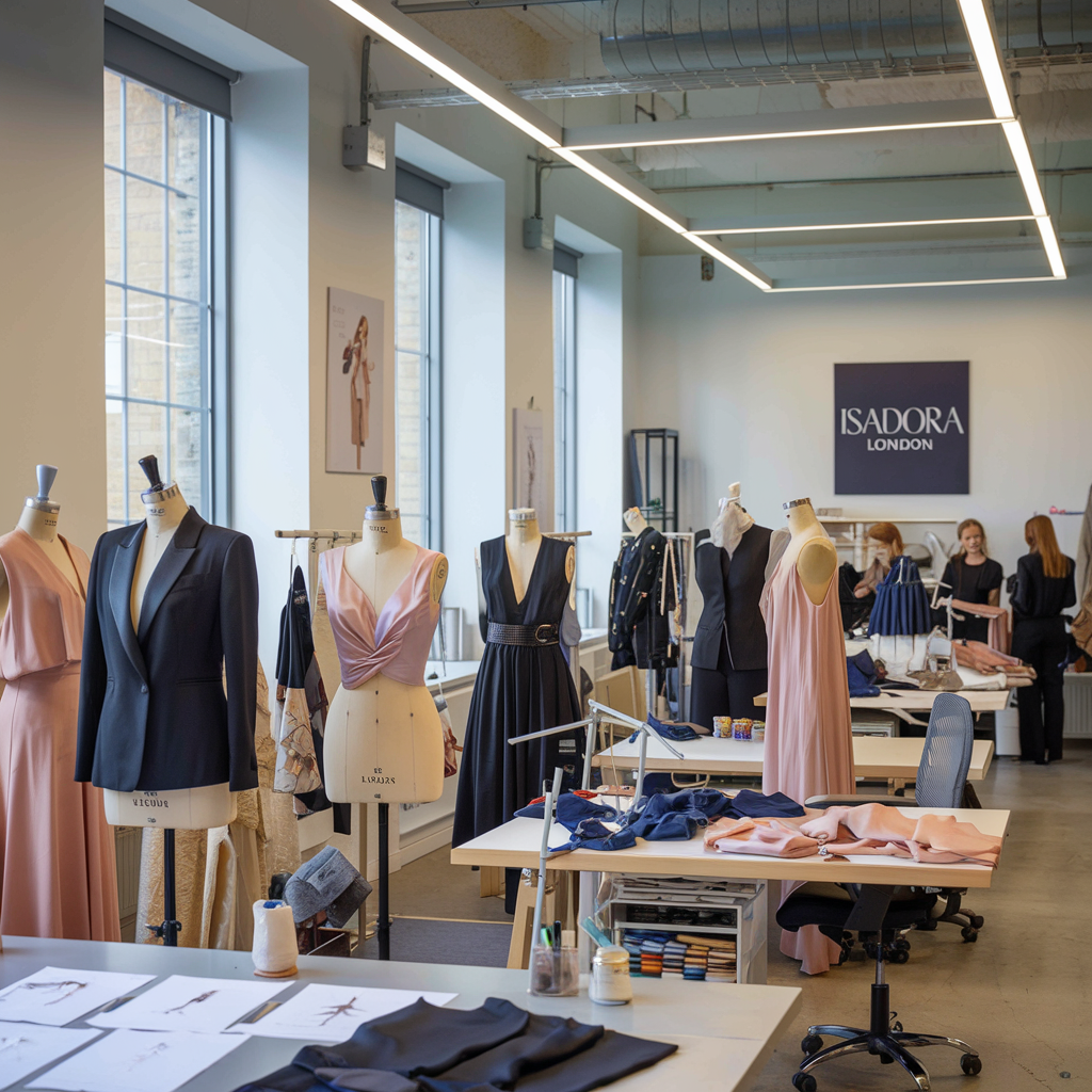 Inside Isadora London’s fashion studio – dressmakers, mannequins and elegant designs in progress