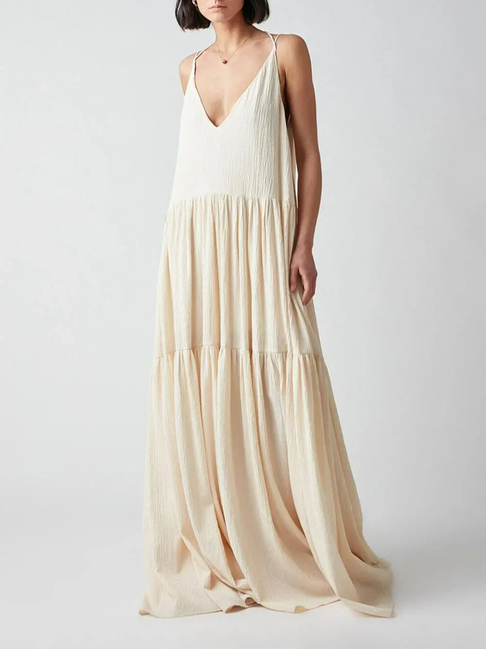 Robe longue beige Isadora™