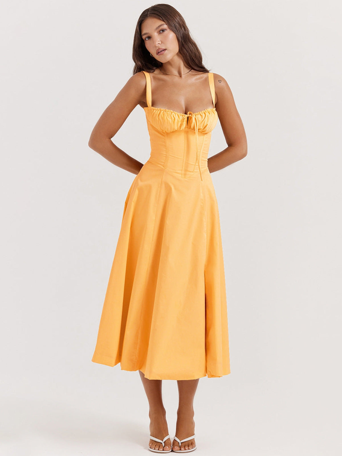 Robe corset en lin Sorrento | Isadora™