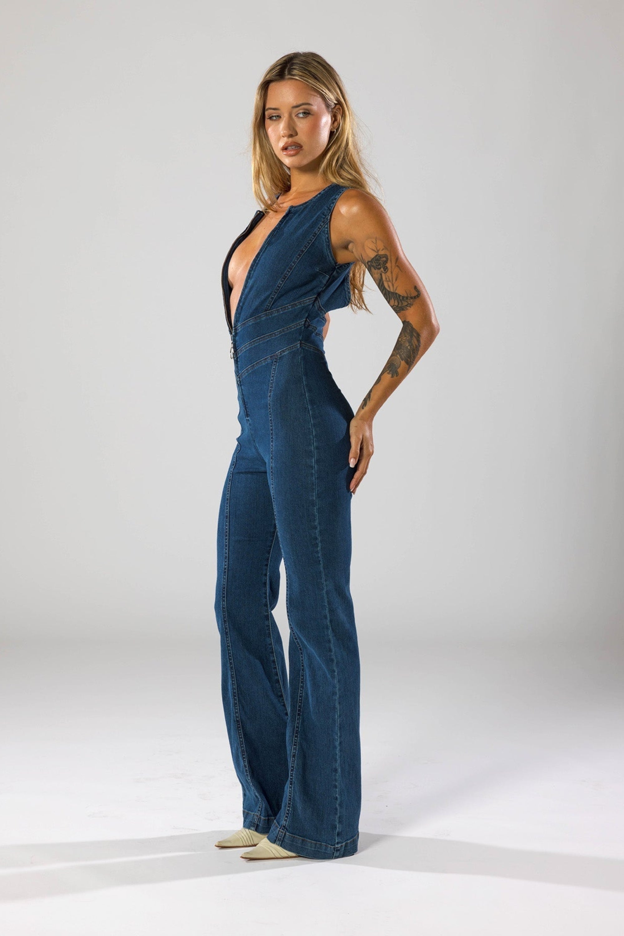Isadora™ | Chic Denim Jumpsuit
