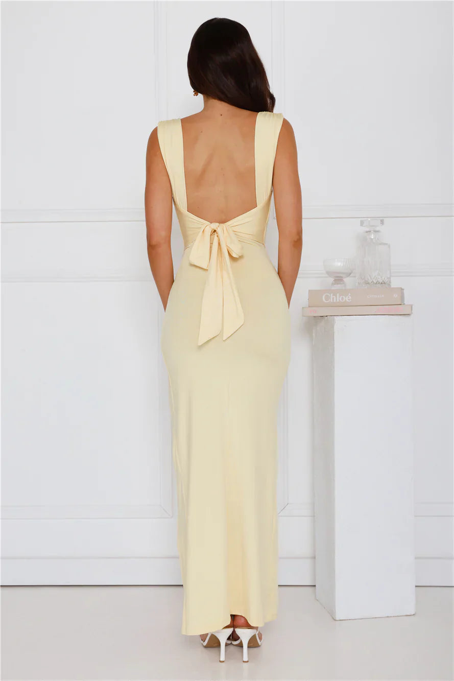 Robe longue en satin Sienna | Isadora™