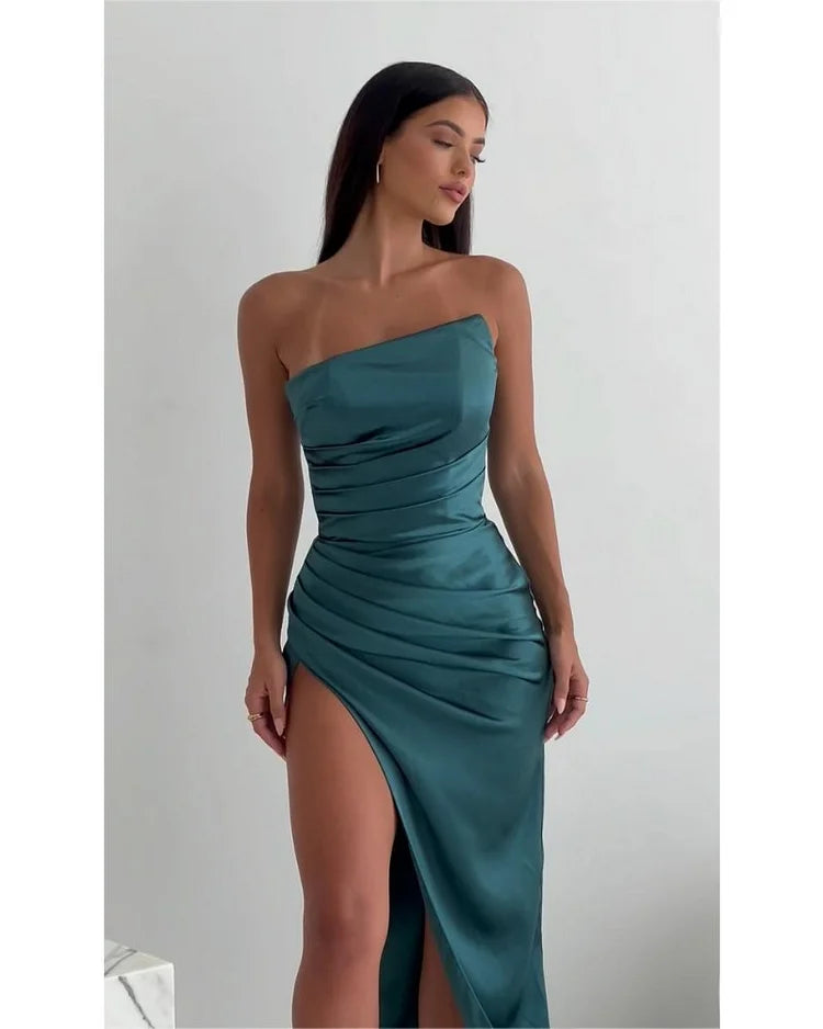 Isadora™ | Sexy Strapless Pleated Dress