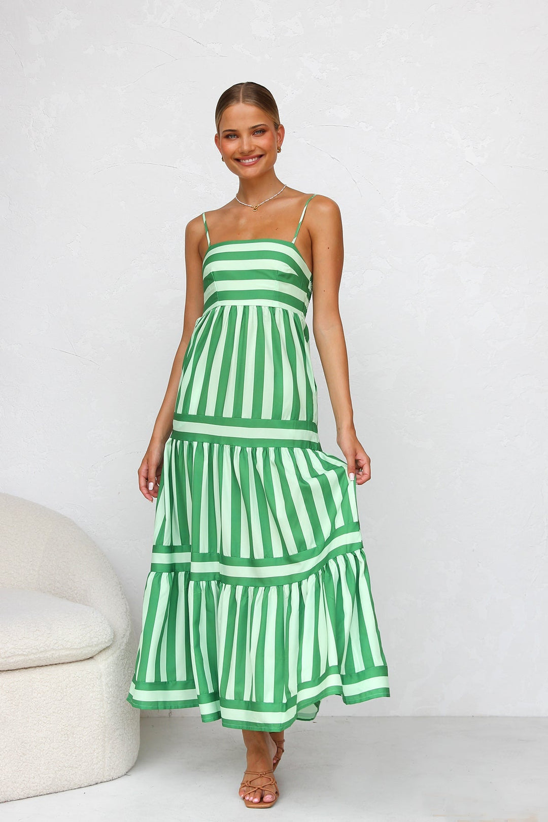 Isadora™ | Striped Candy Flow Maxi Dress