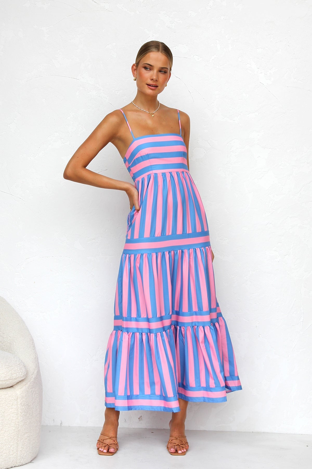 Isadora™ | Striped Candy Flow Maxi Dress