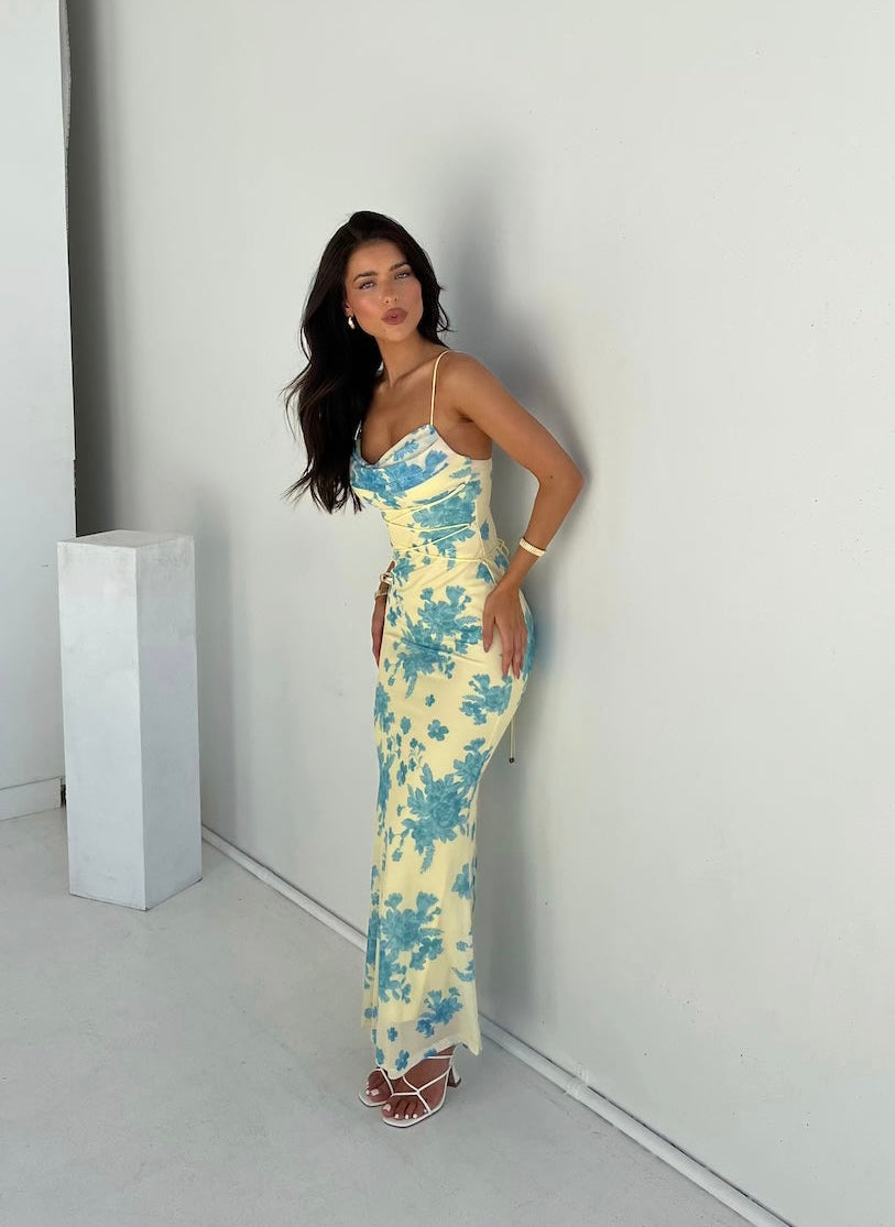 Isadora™ | Sleeveless Floral Maxi Dress