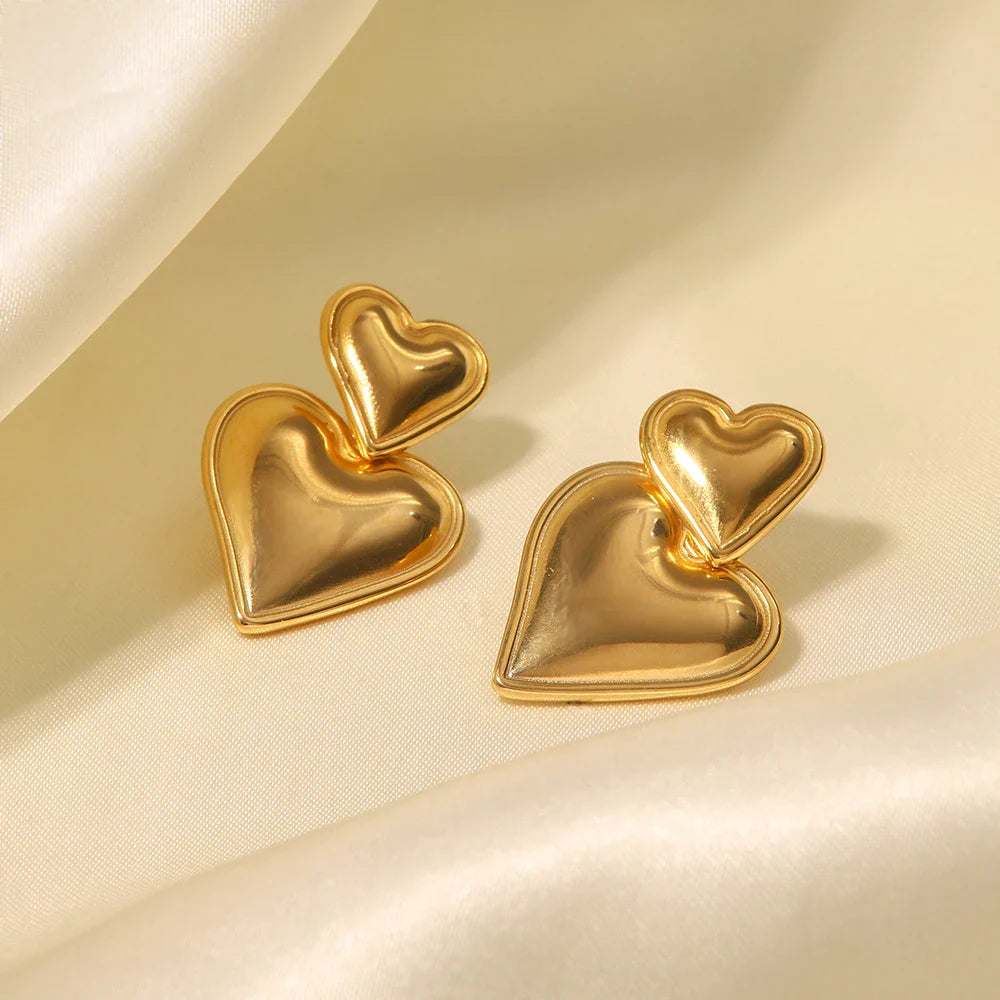 Isadora™ | Heart Earrings 14k