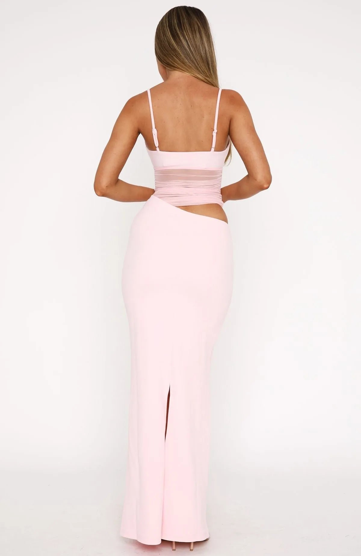 Isadora™ | Robe longue de soirée à empiècements transparents