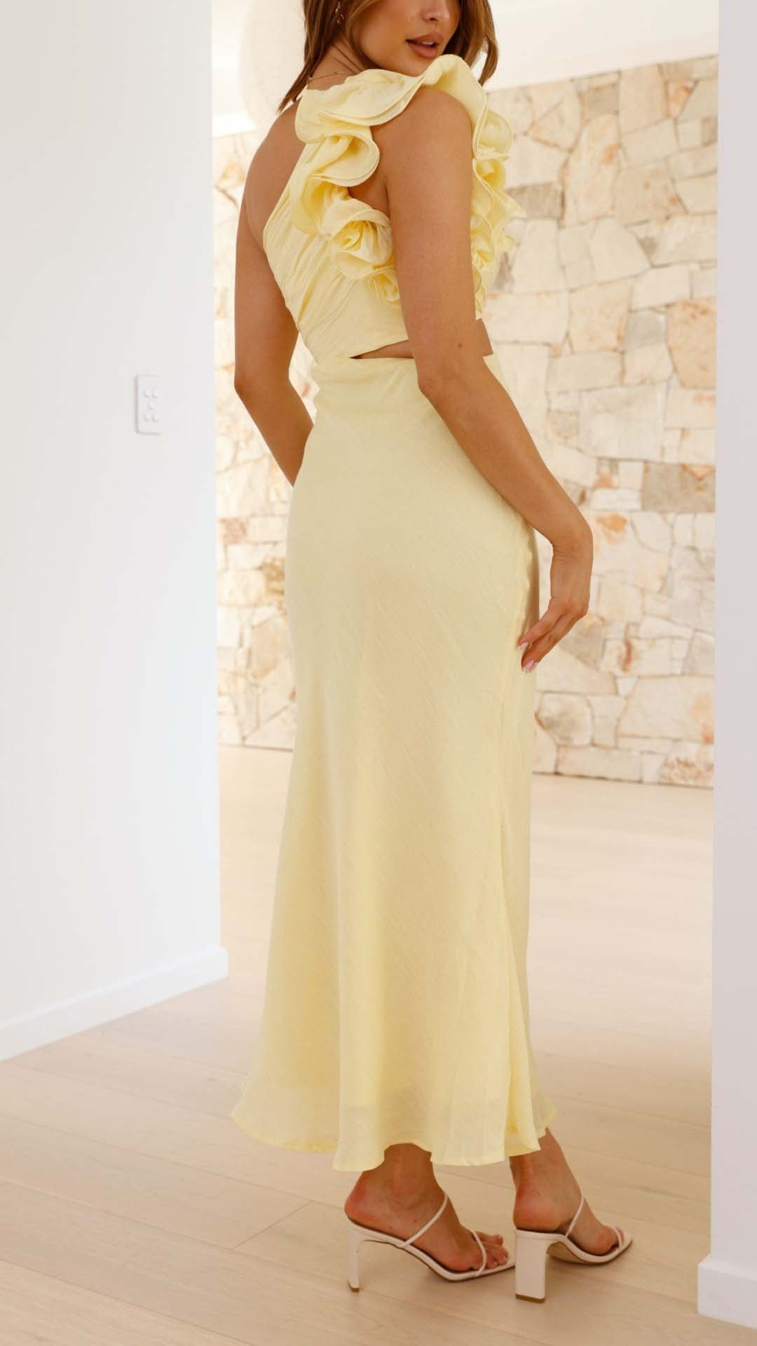 Isadora™ | One-Shoulder Cutout Maxi Dress