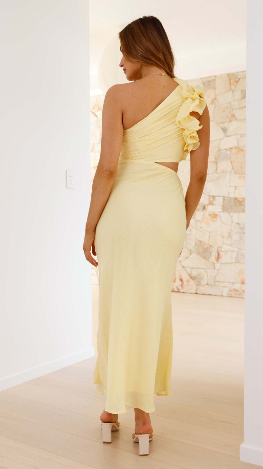 Isadora™ | One-Shoulder Cutout Maxi Dress