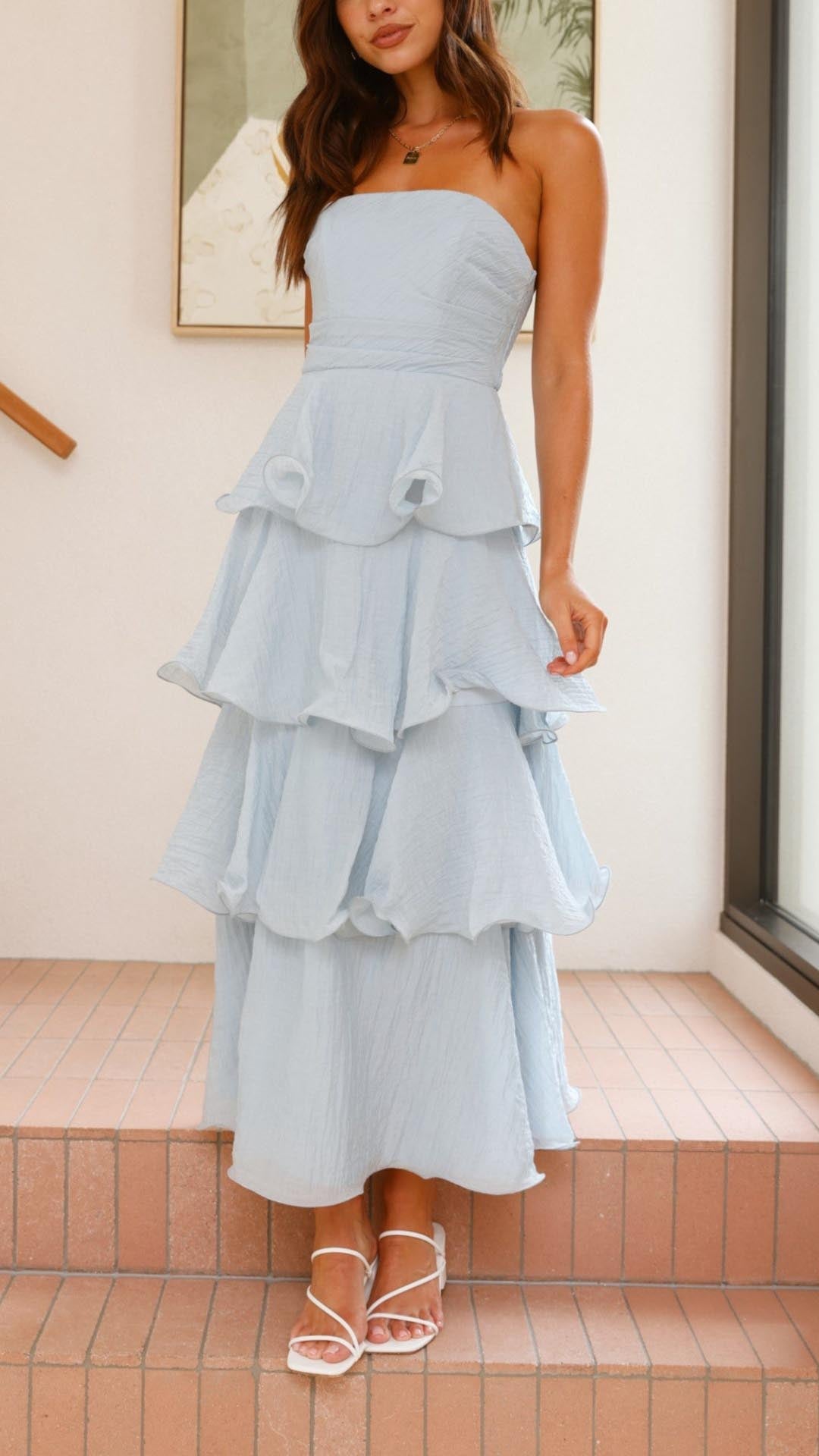Isadora™ | Tiered Ruffle Maxi Dress