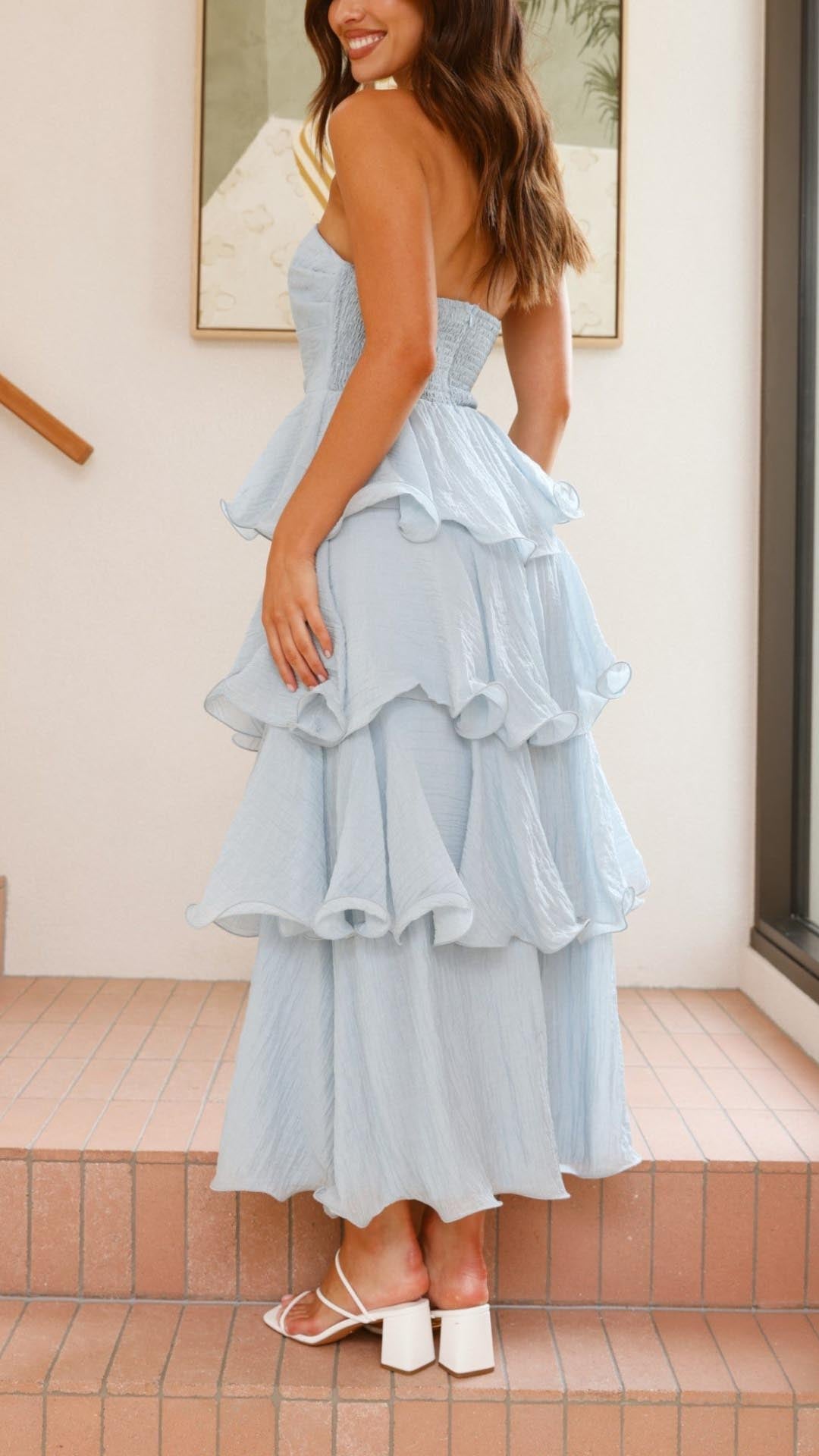 Isadora™ | Tiered Ruffle Maxi Dress