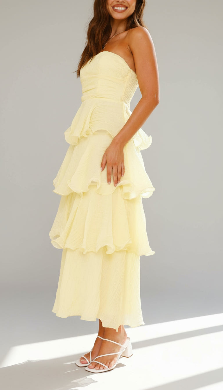 Isadora™ | Robe longue à volants étagés