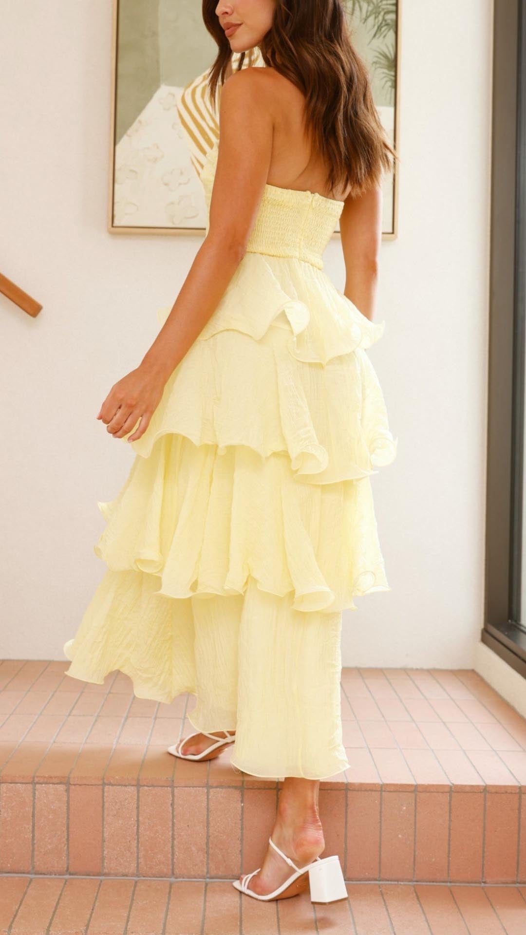 Isadora™ | Tiered Ruffle Maxi Dress