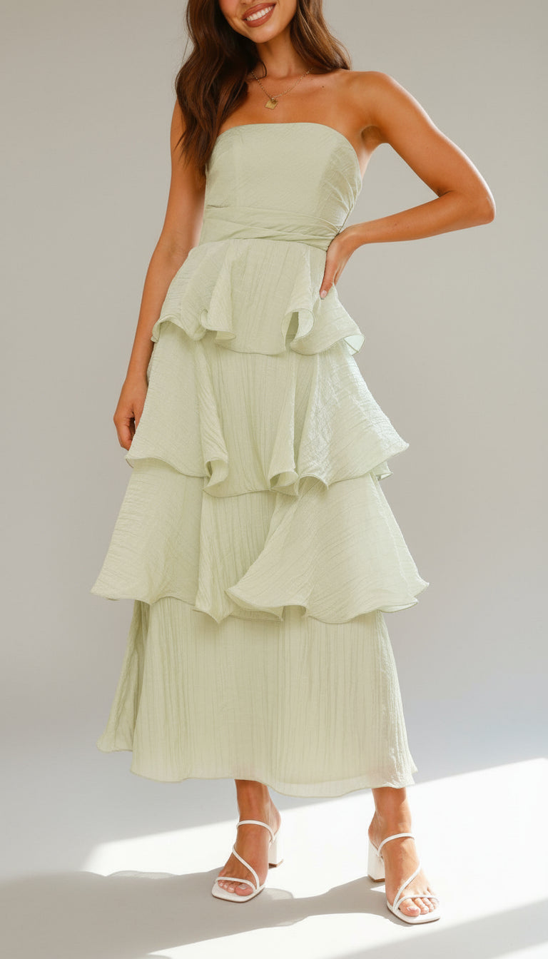 Isadora™ | Tiered Ruffle Maxi Dress