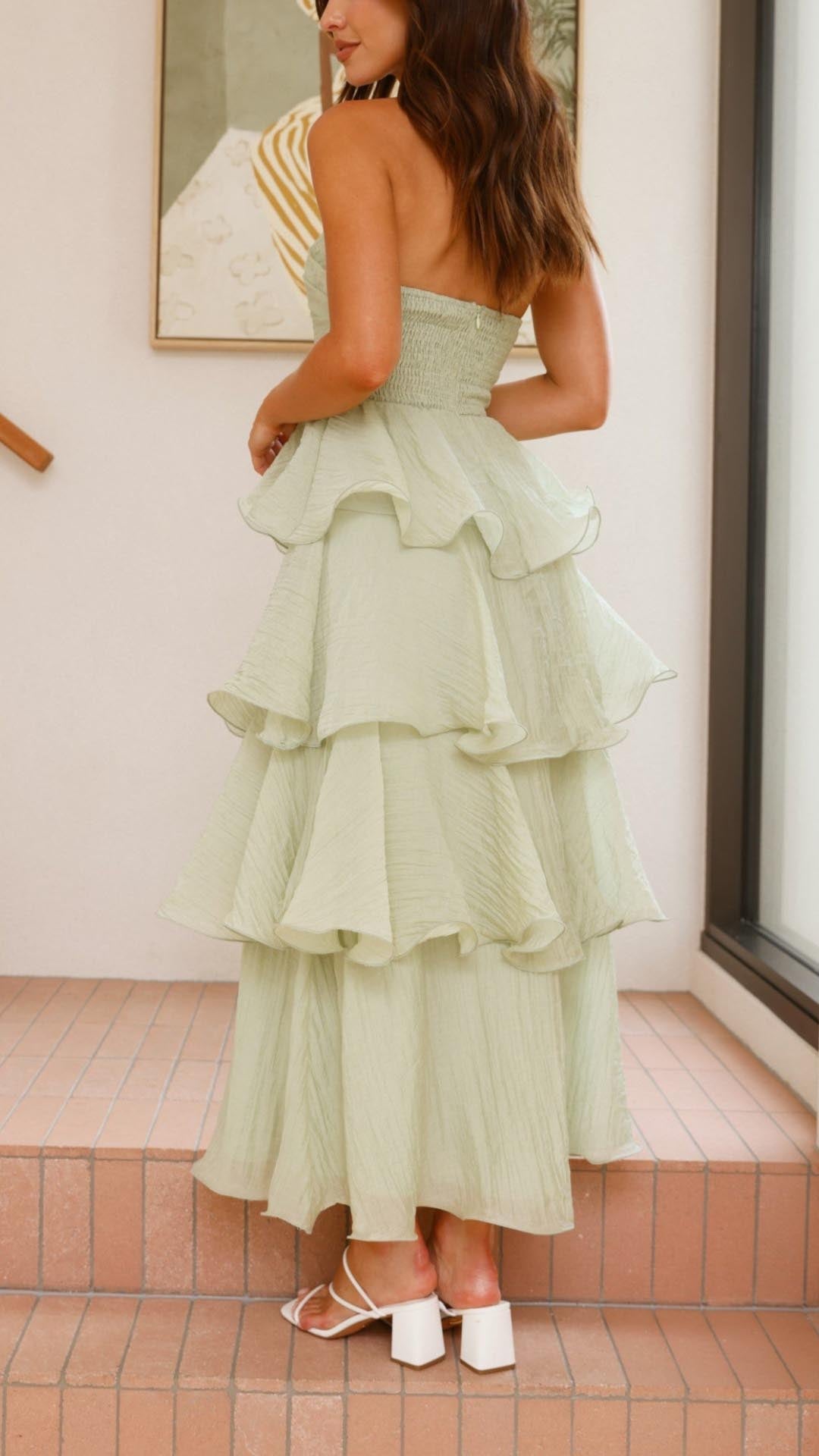 Isadora™ | Tiered Ruffle Maxi Dress