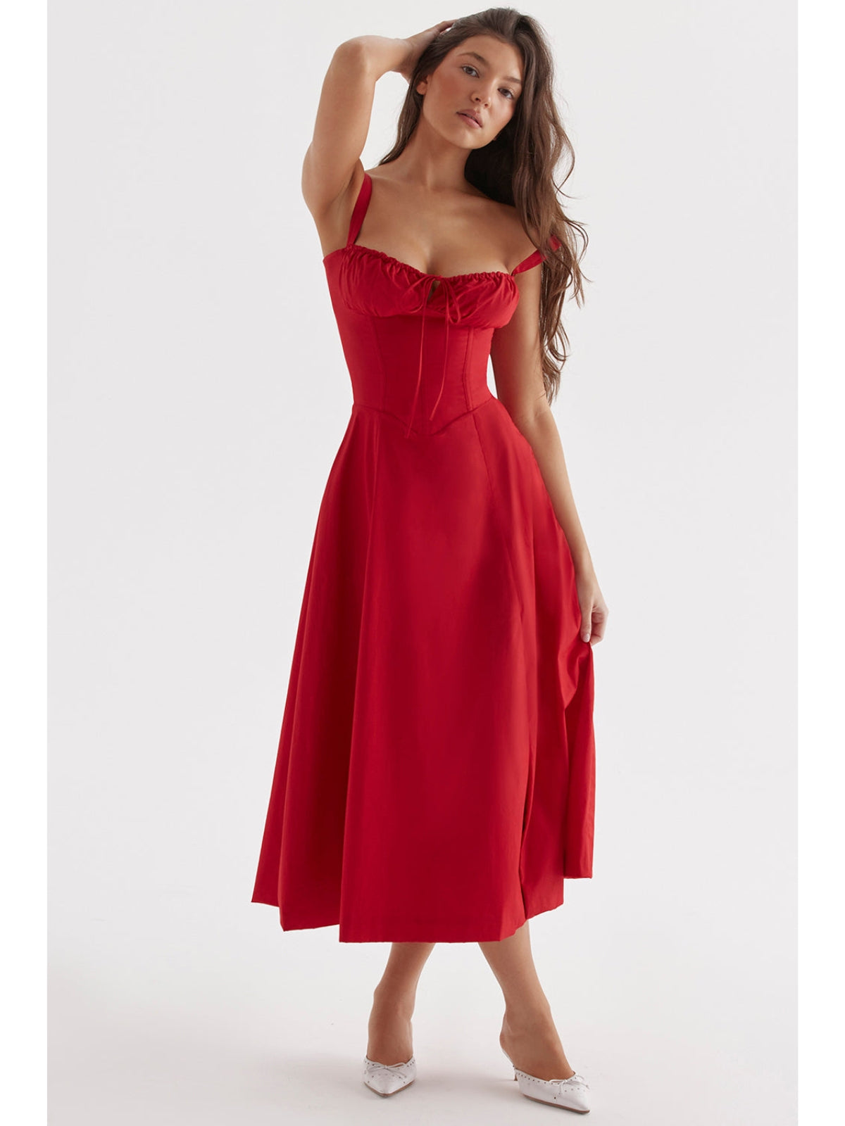 Isadora™ | Sorrento Linen Corset Dress