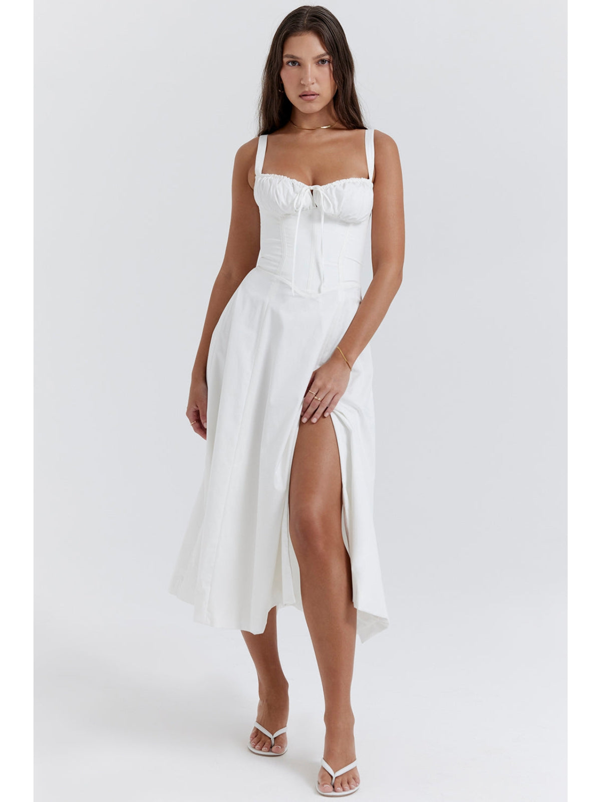 Isadora™ | Sorrento Linen Corset Dress