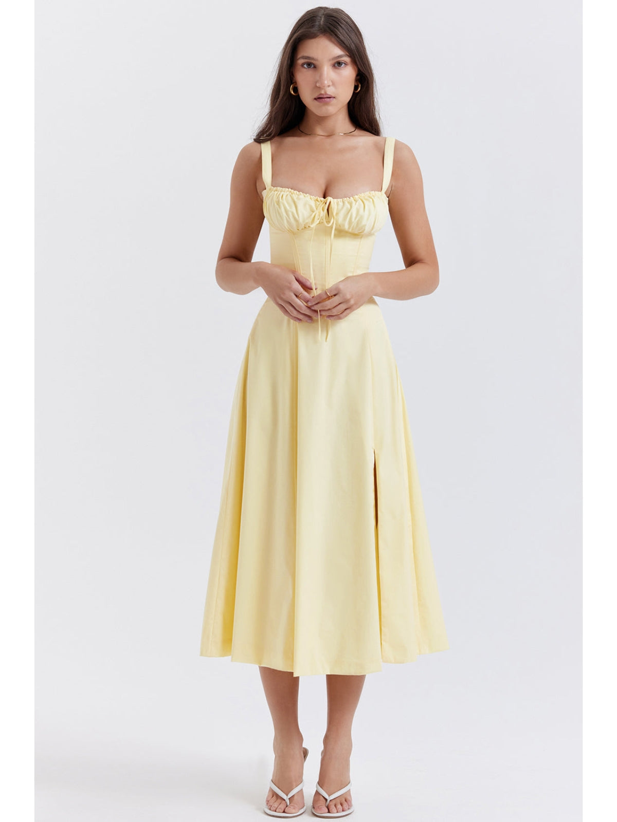 Isadora™ | Sorrento Linen Corset Dress