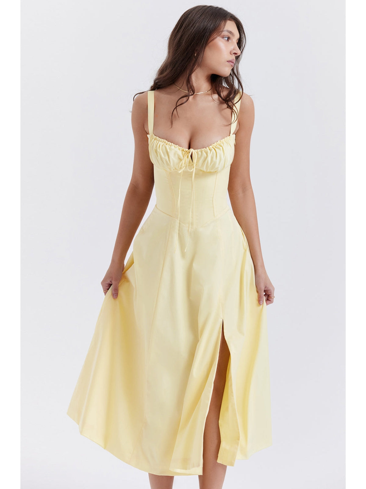 Isadora™ | Sorrento Linen Corset Dress