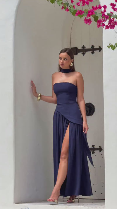 Chic Slit Maxi Dress - Isadora London perfect wedding guest dress