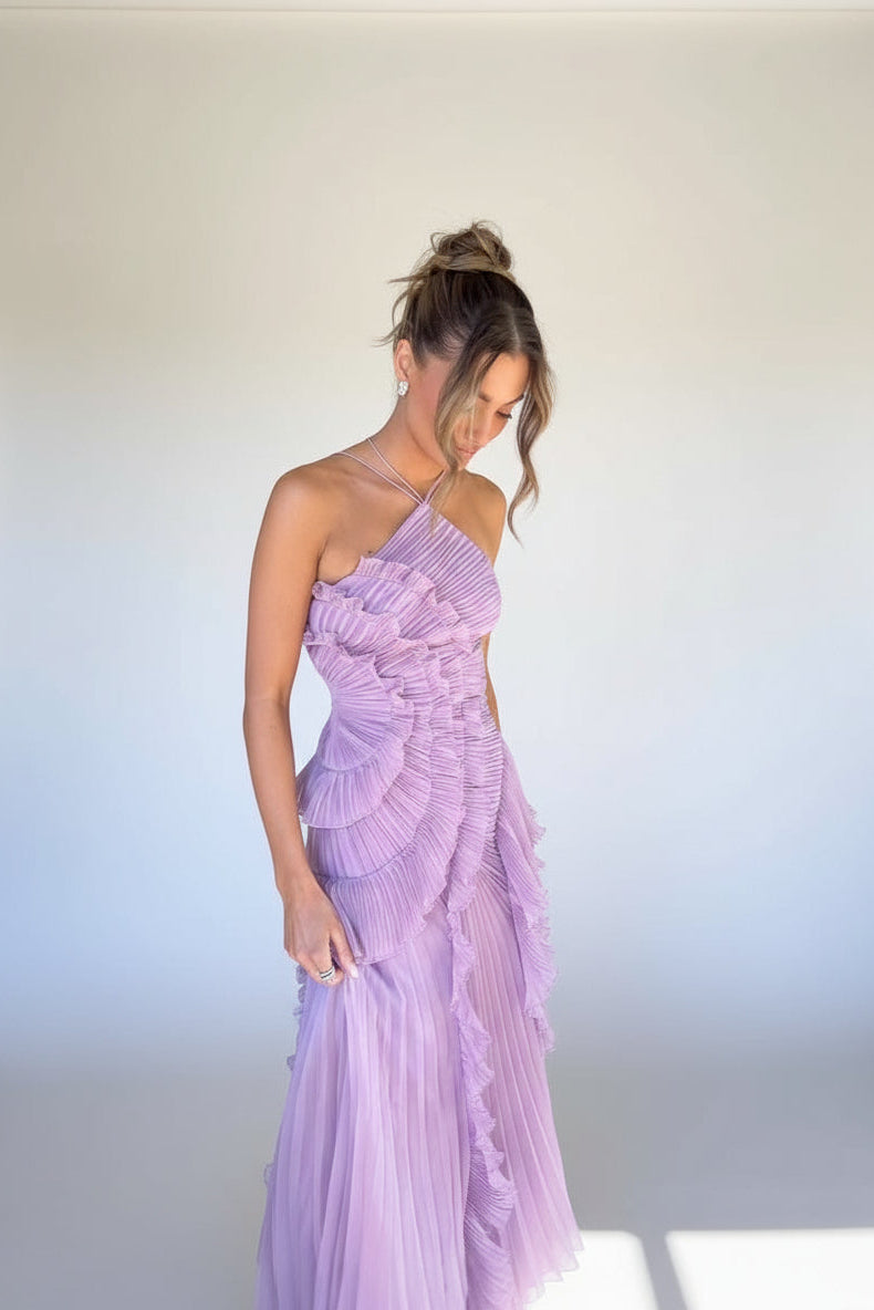 Delightful Ruffled Dress Wedding Guest Dress Isadora London